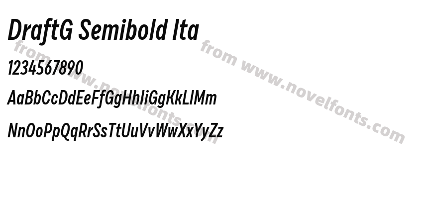 DraftG Semibold ItaPreview