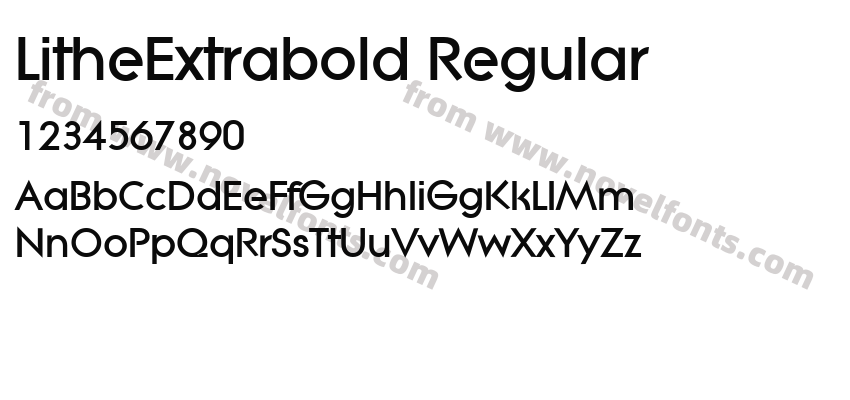 LitheExtrabold RegularPreview