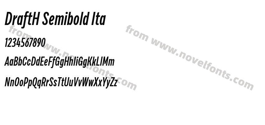 DraftH Semibold ItaPreview