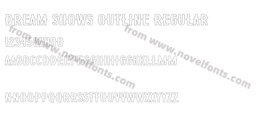 Dream Shows Outline RegularPreview