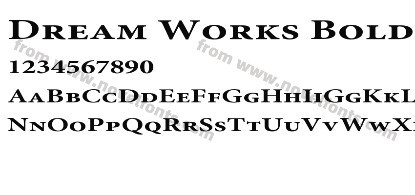 Dream Works BoldPreview