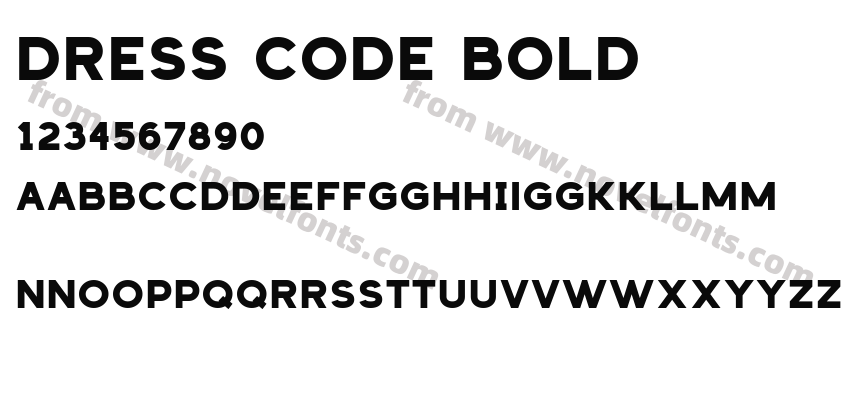 Dress Code BoldPreview