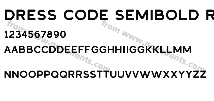 Dress Code Semibold RoundPreview