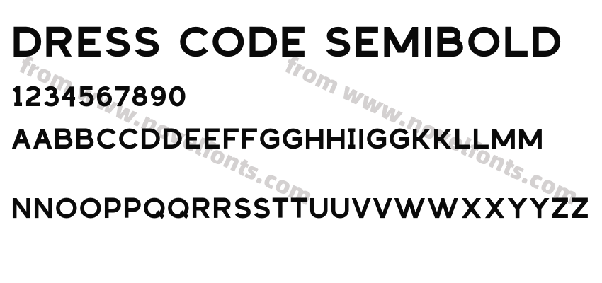 Dress Code SemiboldPreview
