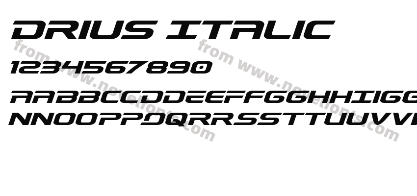 Drius ItalicPreview