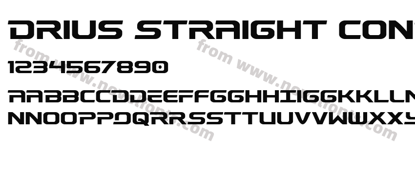 Drius Straight CondensedPreview