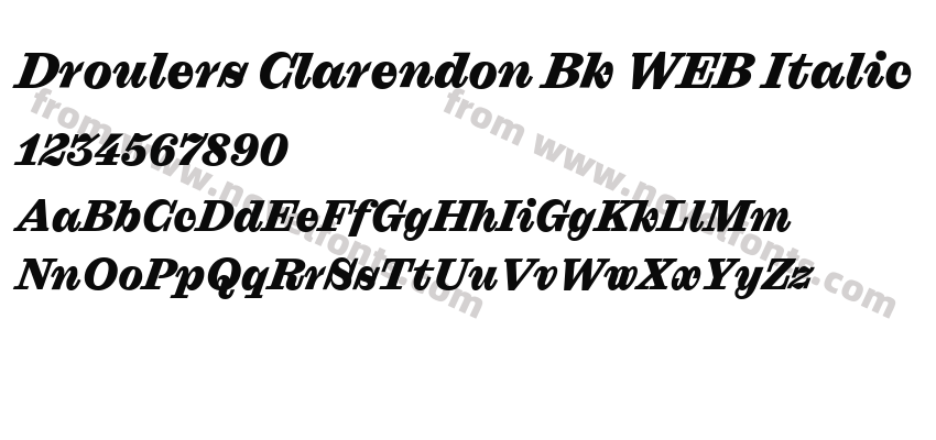 Droulers Clarendon Bk WEB ItalicPreview