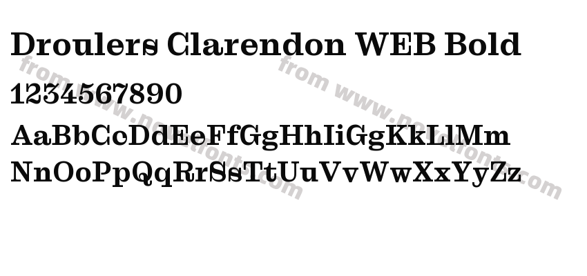 Droulers Clarendon WEB BoldPreview