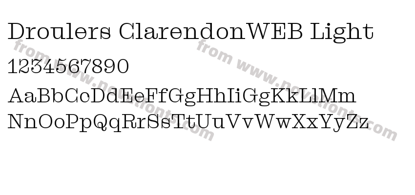 Droulers ClarendonWEB LightPreview