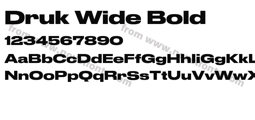 Druk Wide BoldPreview