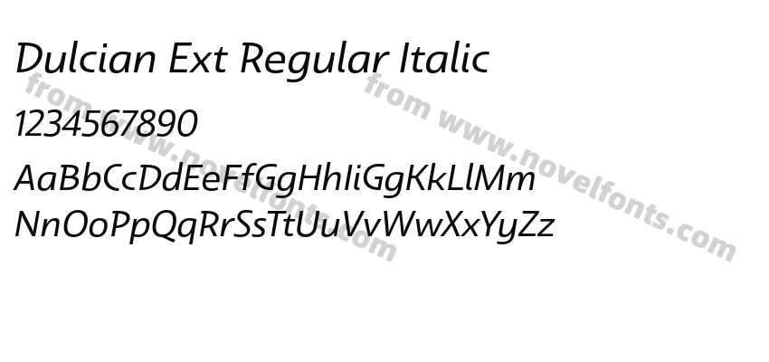Dulcian Ext Regular ItalicPreview