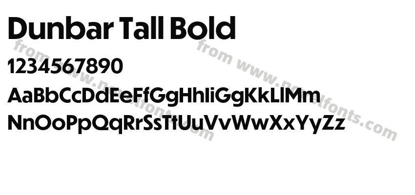 Dunbar Tall BoldPreview