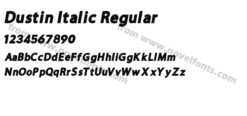 Dustin Italic RegularPreview