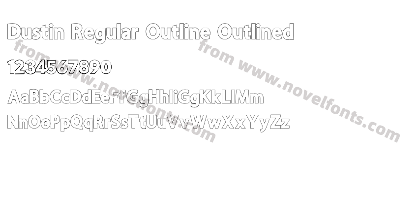 Dustin Regular Outline OutlinedPreview