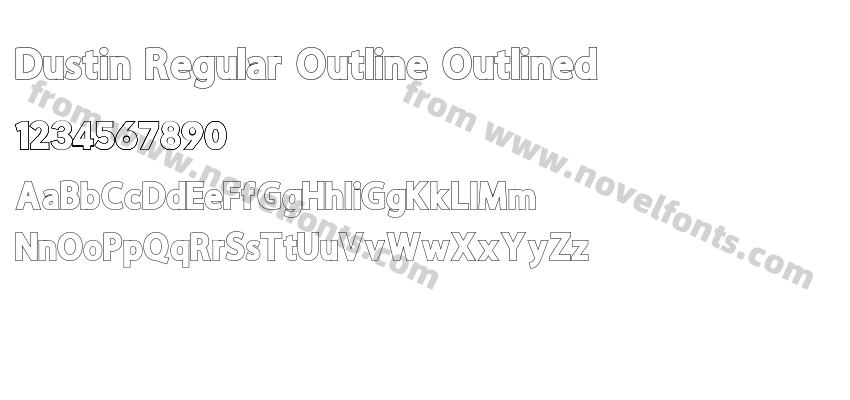 Dustin Regular Outline OutlinedPreview