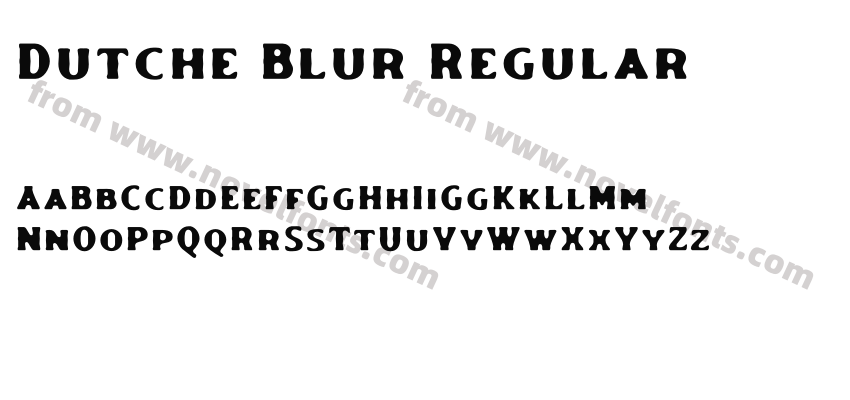 Dutche Blur RegularPreview