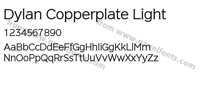 Dylan Copperplate LightPreview