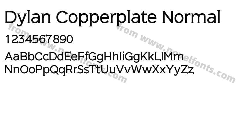 Dylan Copperplate NormalPreview