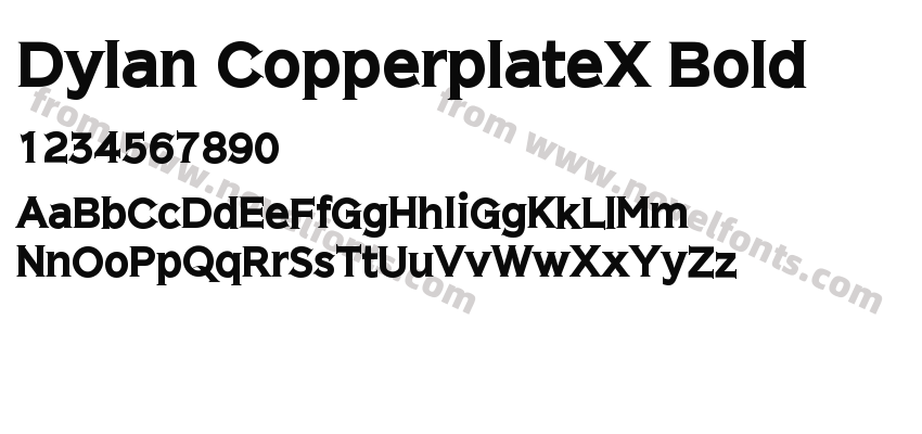 Dylan CopperplateX BoldPreview
