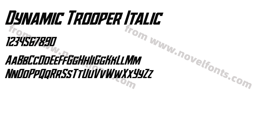 Dynamic Trooper ItalicPreview