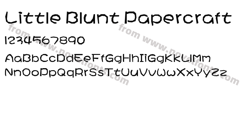 Little Blunt PapercraftPreview