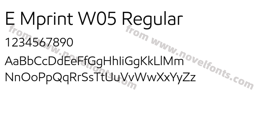 E Mprint W05 RegularPreview