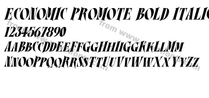 ECONOMIC PROMOTE BOLD ITALICPreview