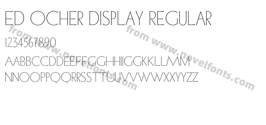 ED Ocher Display RegularPreview