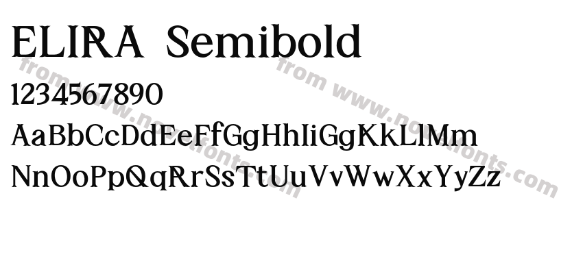 ELIRA SemiboldPreview