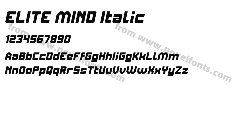 ELITE MIND ItalicPreview