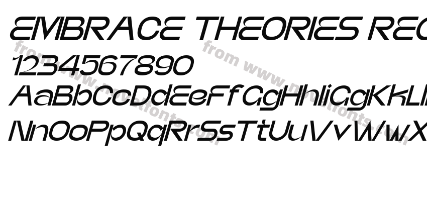 EMBRACE THEORIES REGULAR ITALICPreview