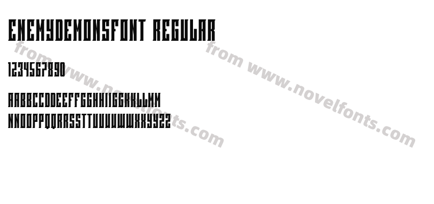 ENEMYDEMONSFONT RegularPreview