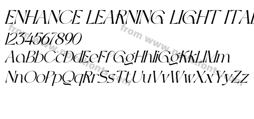 ENHANCE LEARNING LIGHT ITALICPreview