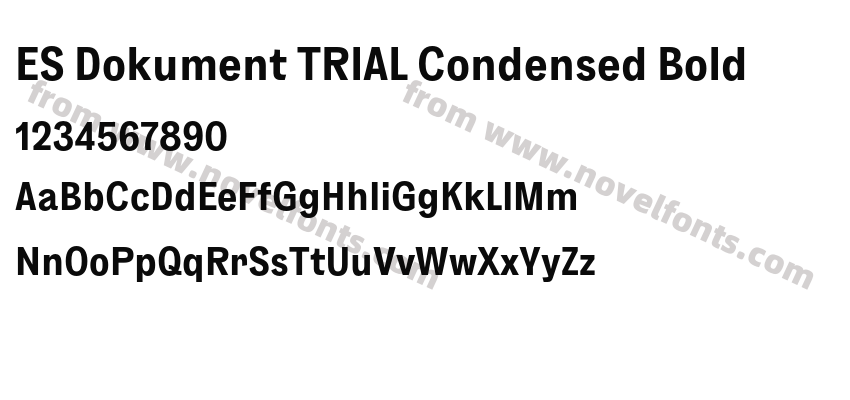 ES Dokument TRIAL Condensed BoldPreview