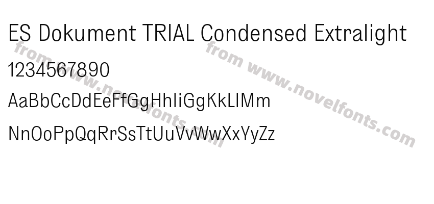ES Dokument TRIAL Condensed ExtralightPreview