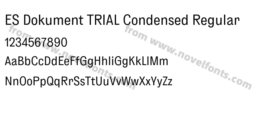 ES Dokument TRIAL Condensed RegularPreview