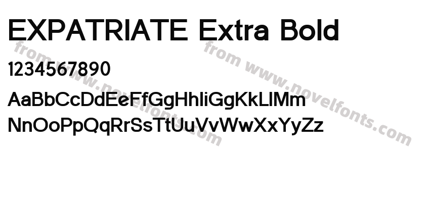 EXPATRIATE Extra BoldPreview