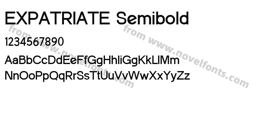 EXPATRIATE SemiboldPreview