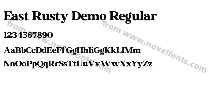 East Rusty Demo RegularPreview