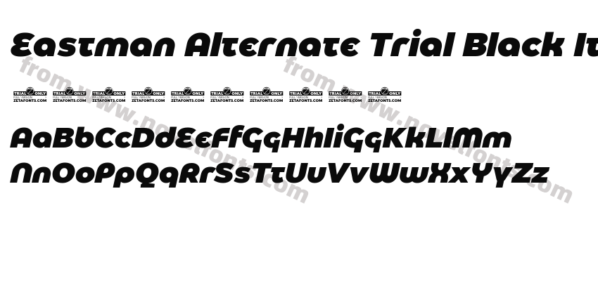 Eastman Alternate Trial Black ItalicPreview