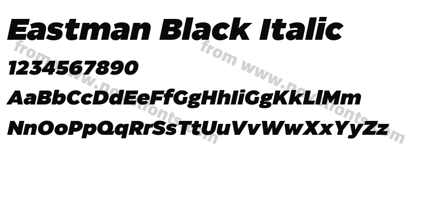 Eastman Black ItalicPreview
