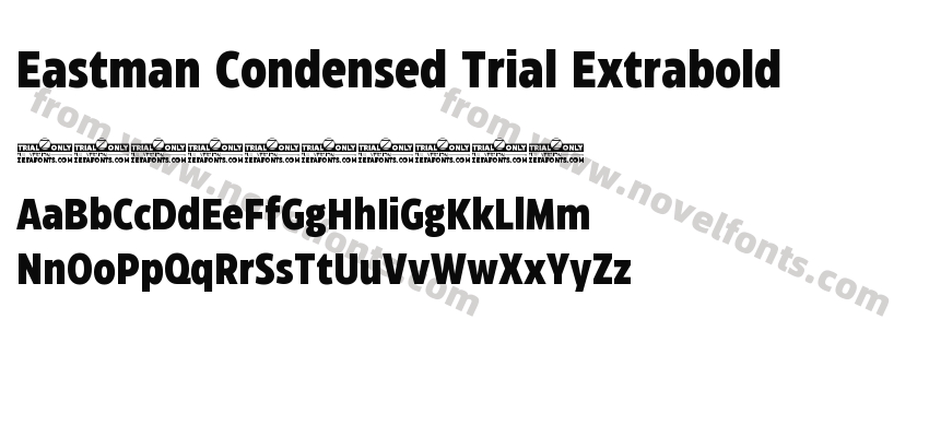 Eastman Condensed Trial ExtraboldPreview