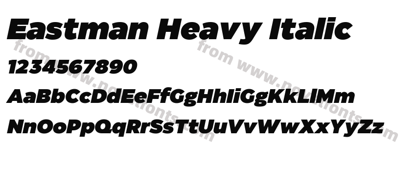 Eastman Heavy ItalicPreview