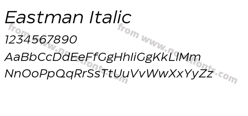 Eastman ItalicPreview