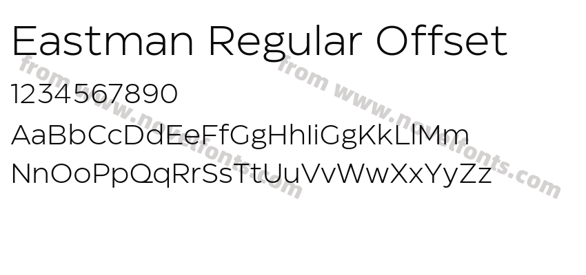 Eastman Regular OffsetPreview