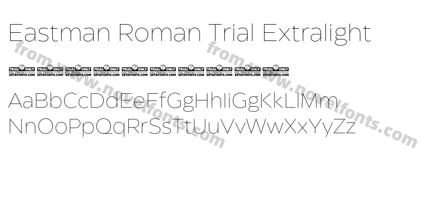 Eastman Roman Trial ExtralightPreview