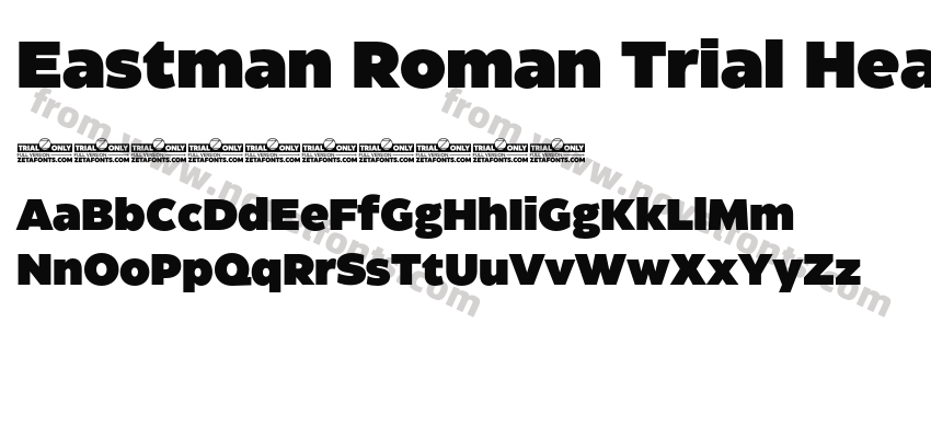 Eastman Roman Trial HeavyPreview