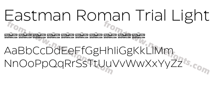 Eastman Roman Trial LightPreview