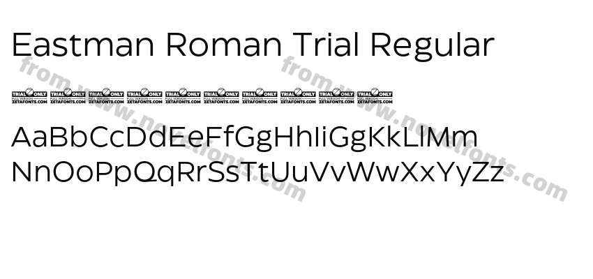 Eastman Roman Trial RegularPreview
