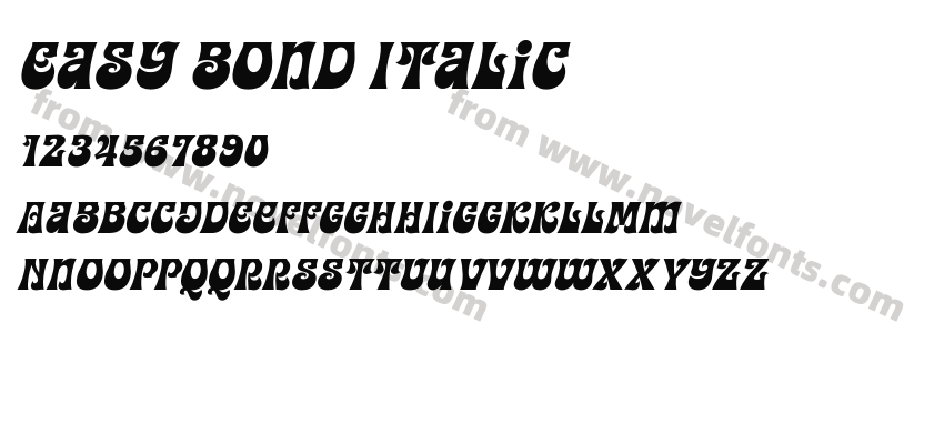 Easy Bond ItalicPreview